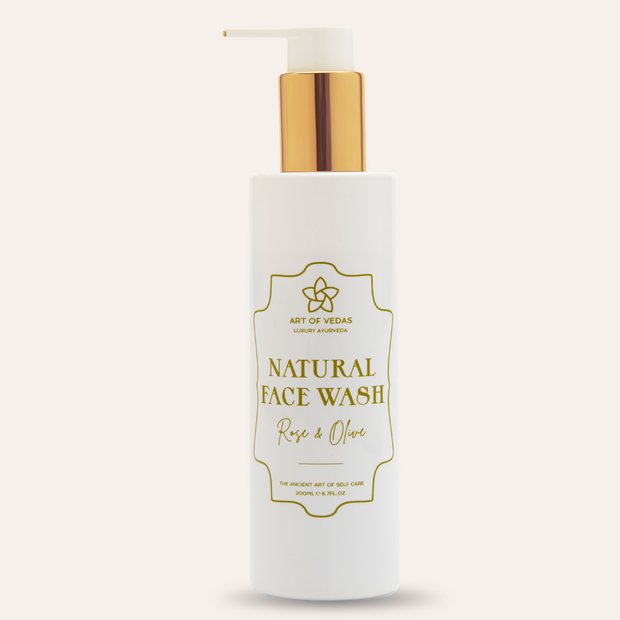 Natürliches Gesichtswaschmittel - Rose und Olive